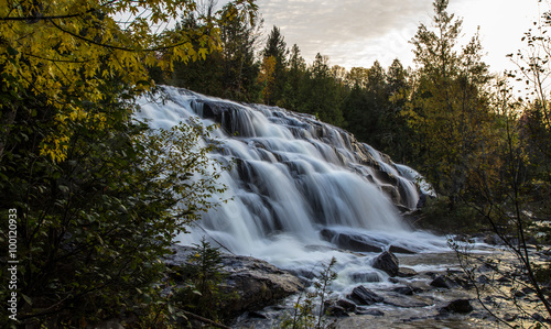 Beautiful Bond Falls. Autumn at Bond Falls in Upper Peninsula of Michigan.