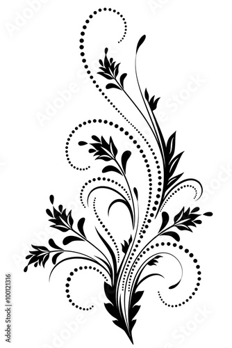 Decorative floral ornament