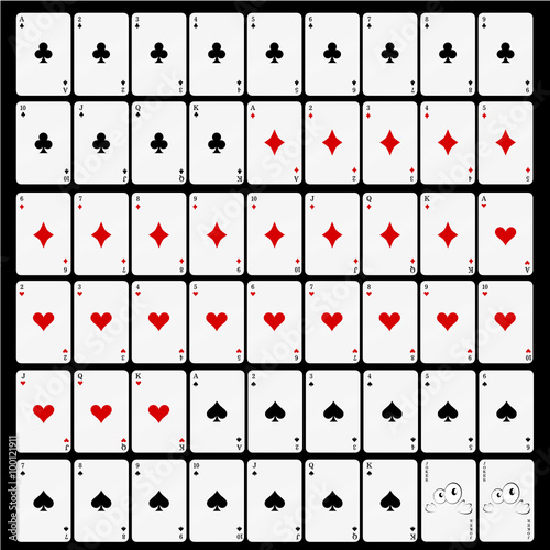 cards set game vector illustration