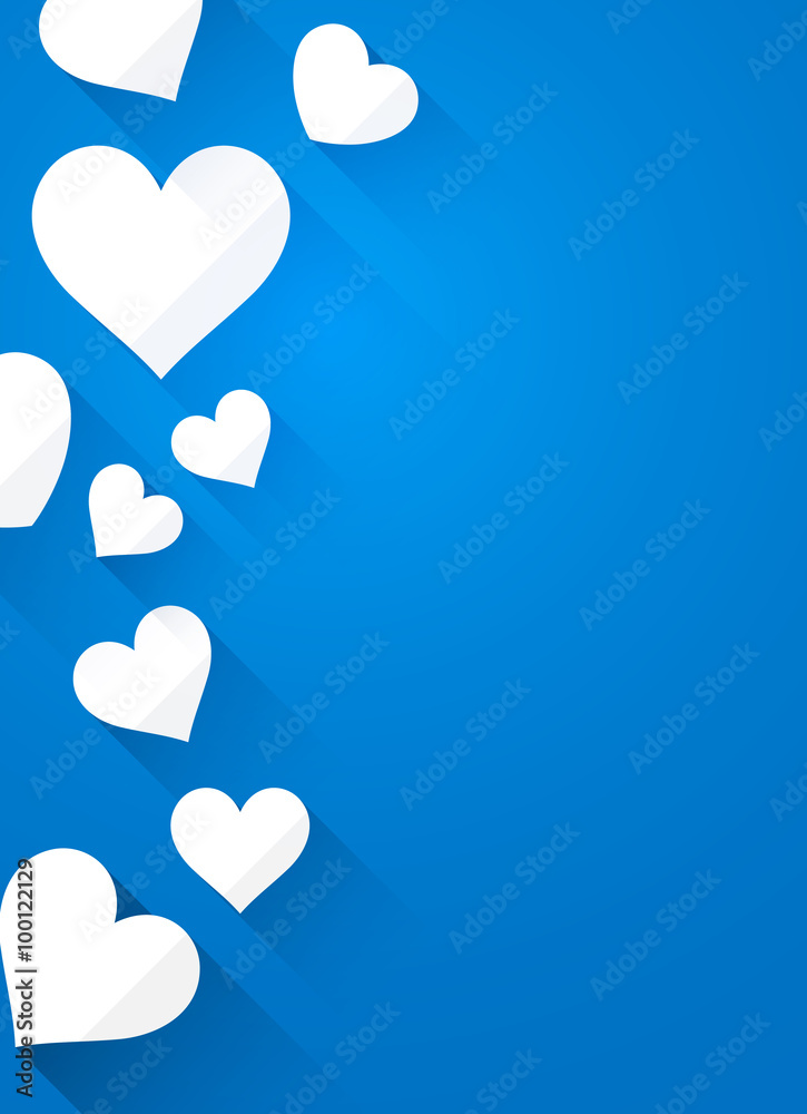 Valentine's background with white hearts.
