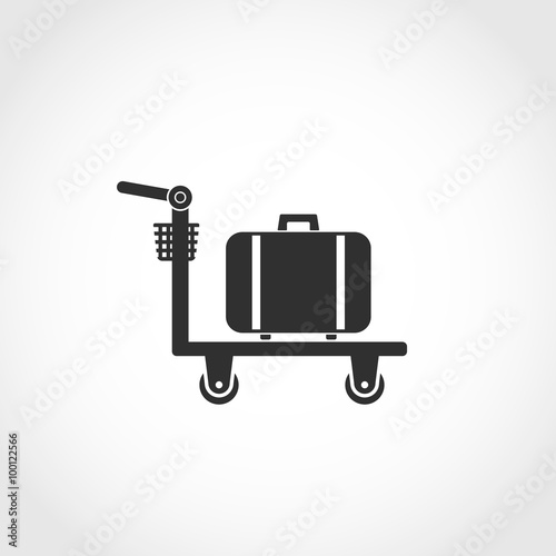 luggage cart icon