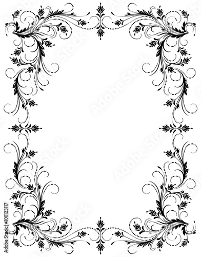 Decorative frame with ornament