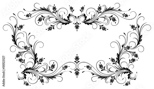 Decorative frame with ornament