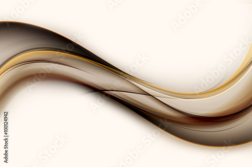 Cool Abstract Brown Wave Design Background