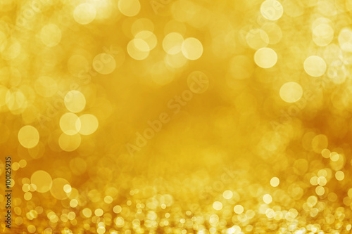 gold glitter defocused background.