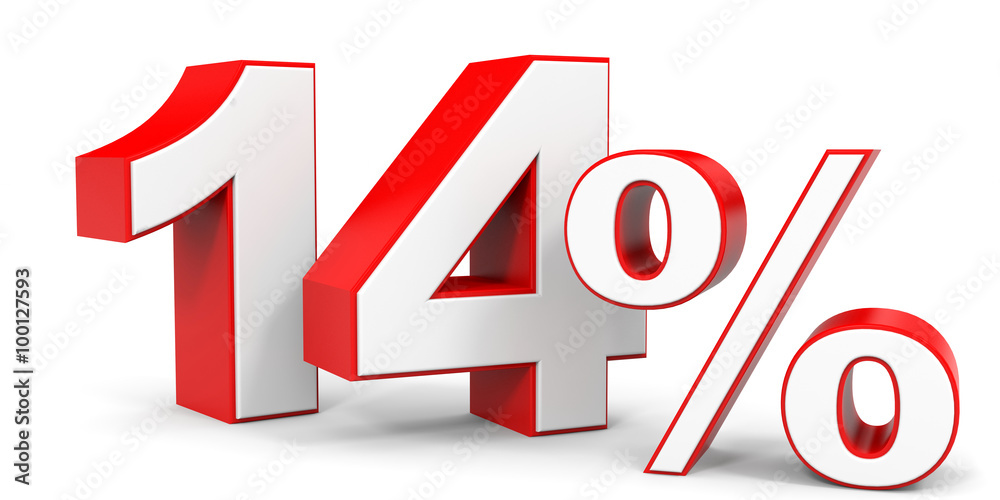 Discount 14 percent off. Discount 14 percent off.
