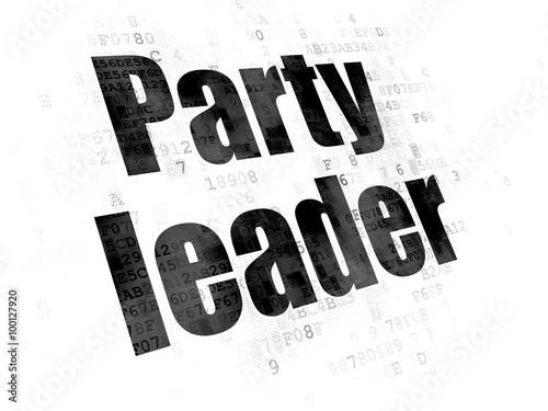 Political concept  Party Leader on Digital background