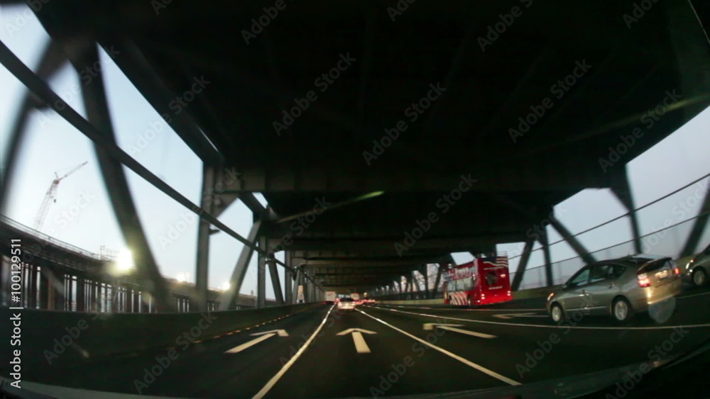 Driving on Dual Level Bridge Driving on Dual Level Bridge