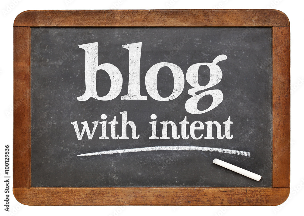 Obraz premium blog with intent advice or reminder