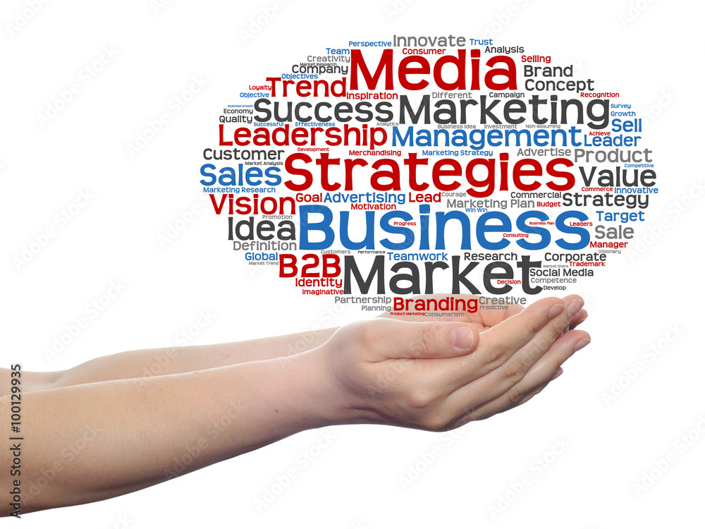 Conceptual business word cloud isolated Conceptual business word cloud isolated