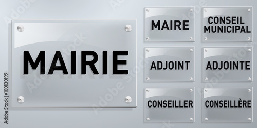 Mairie Plaques - organigramme 