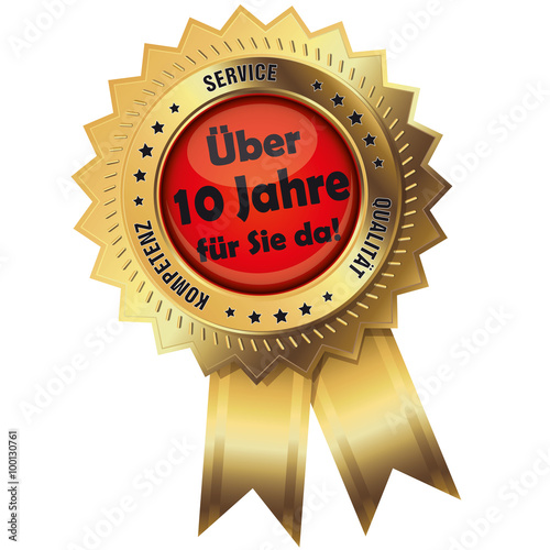 Button Gold Jubiläum 10 Jahre