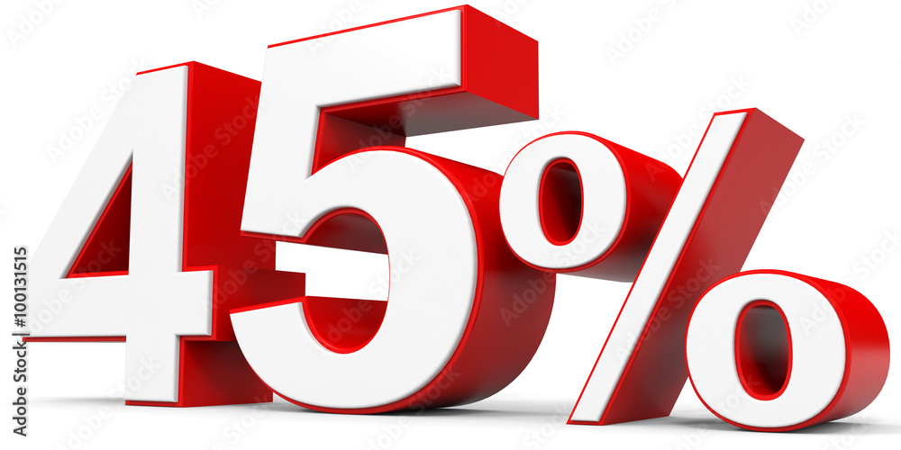 Discount 45 percent off. Discount 45 percent off.