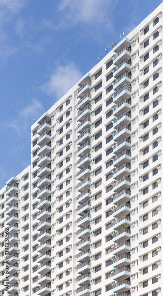 Close - up High rise modern building pattern and background