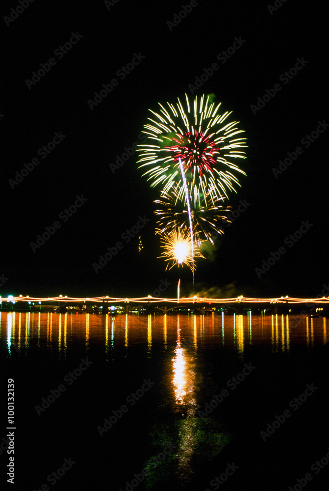Fototapeta premium New Year's Eve Firework Display in Arizona