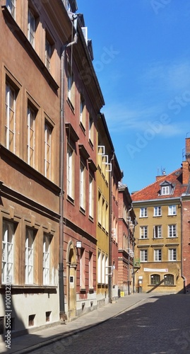 Buildings in the Old Town in Warsaw, Poland photo