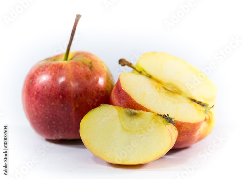 apple on white background