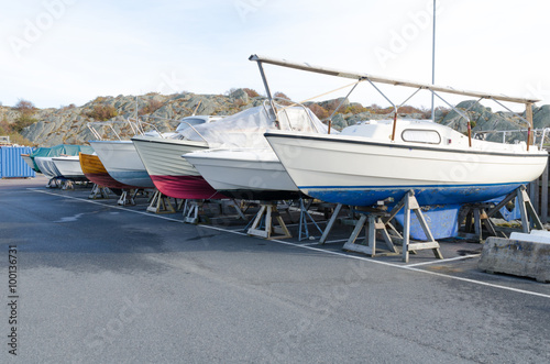 many boat on storage for the winter