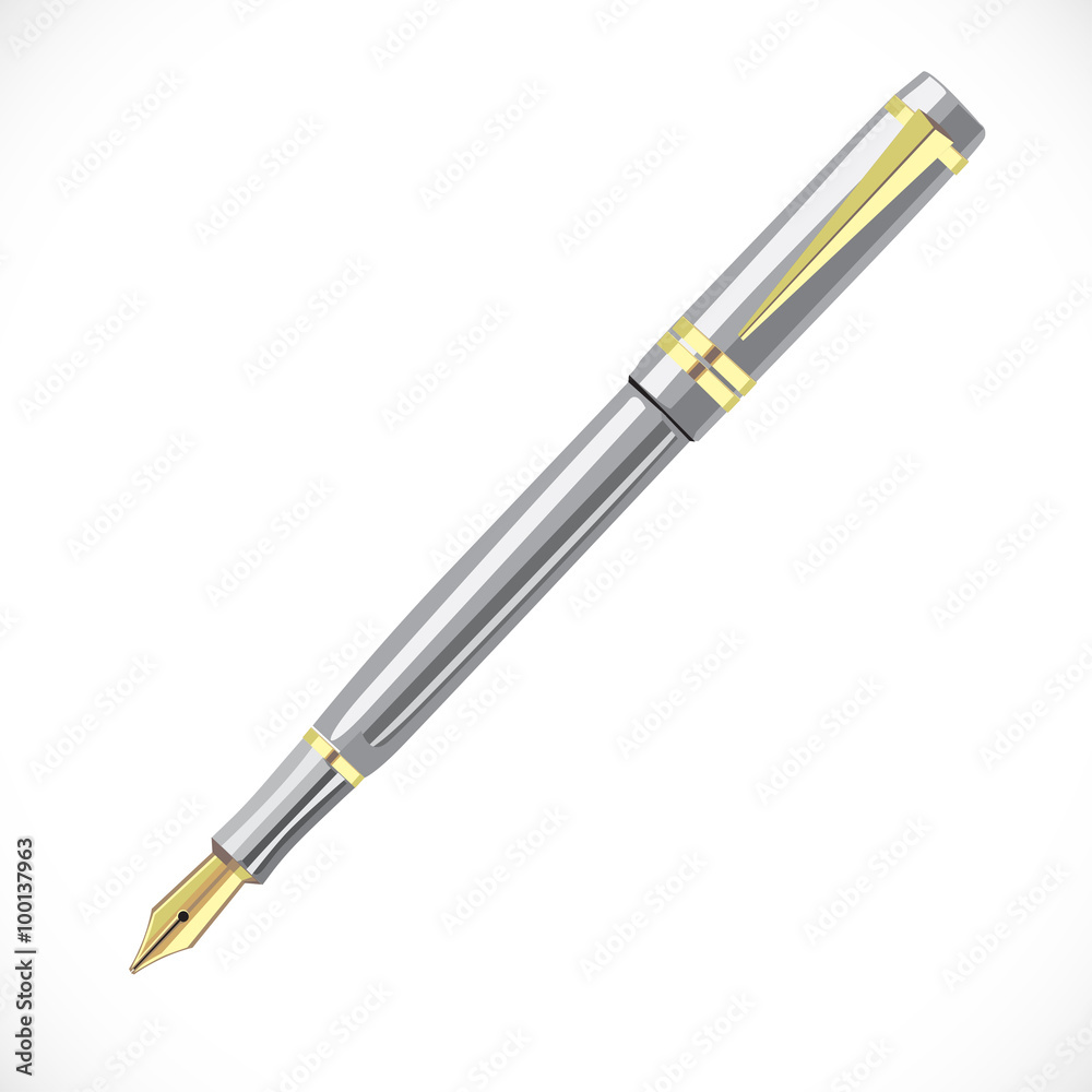 Naklejka premium white pen