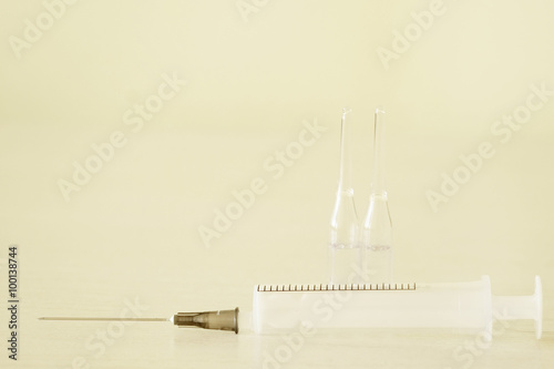 The image of a syrenge photo