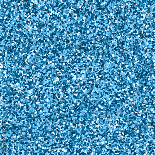 Vector blue glitter seamless pattern. Shimmer sparkle background.