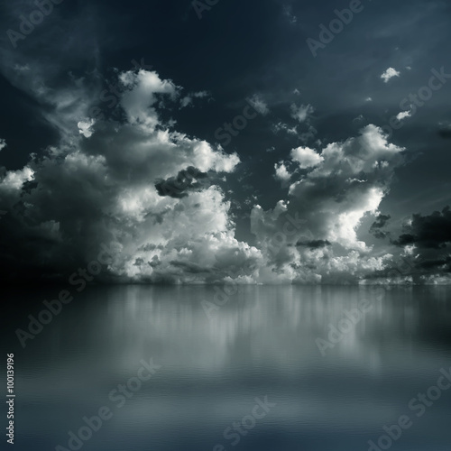 Dramatic dark clouds