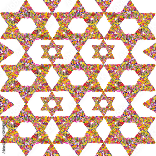 Floral Jewish background
