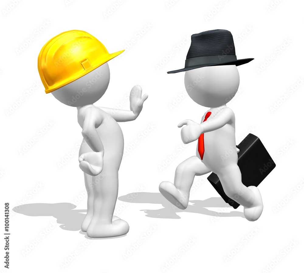 3d small people in stopping pose. 3d image. White background. 3d small people in stopping pose. 3d image. White background.