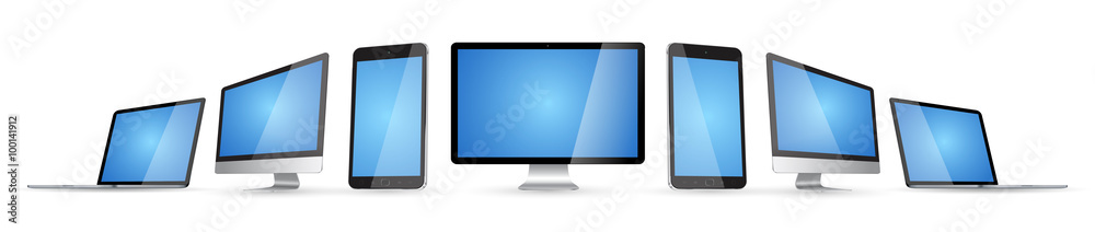 Modern digital tech device collection Modern digital tech device collection