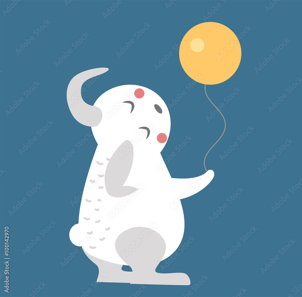 Fototapeta premium Easter bunny cute vector style