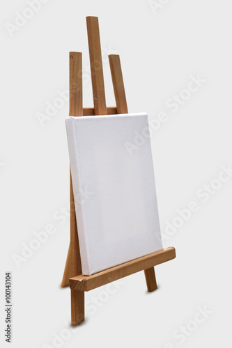 Canvas on the easel
