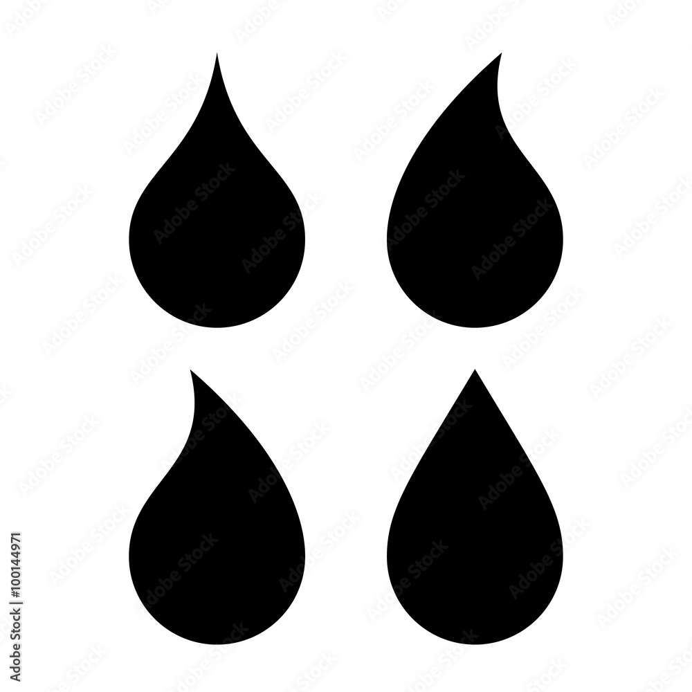 Water drop icon - obrazy, fototapety, plakaty 