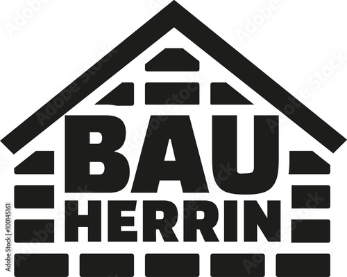 Female building owner with house