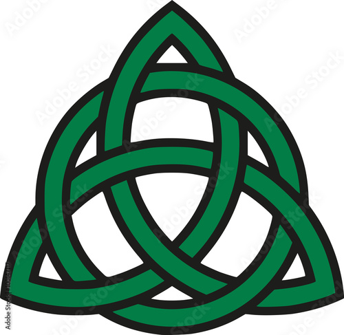 Celtic knot with outline