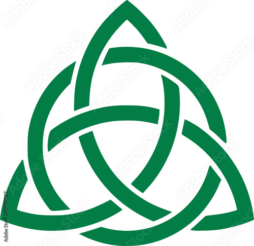 Green celtic knot