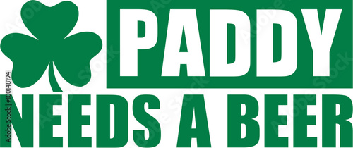 St. Patrick's Day - Paddy needs a beer