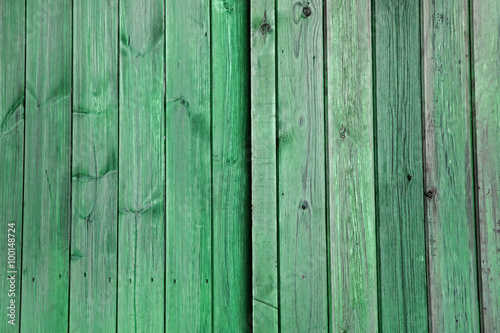 Green Wooden Doors / Planks / Panels - Background Texture.