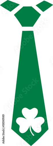 St. Patrick's Day tie with clover