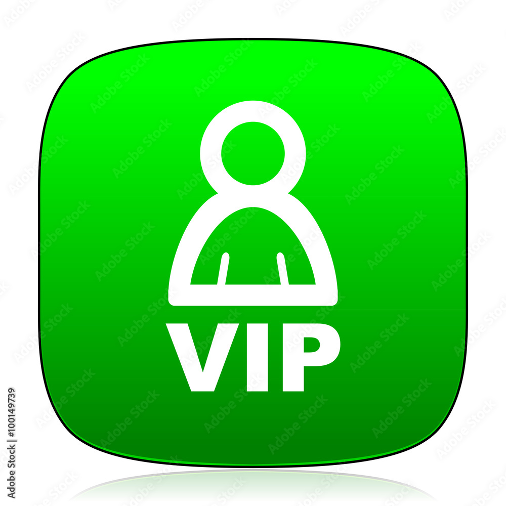 vip green icon for web and mobile app vip green icon for web and mobile app