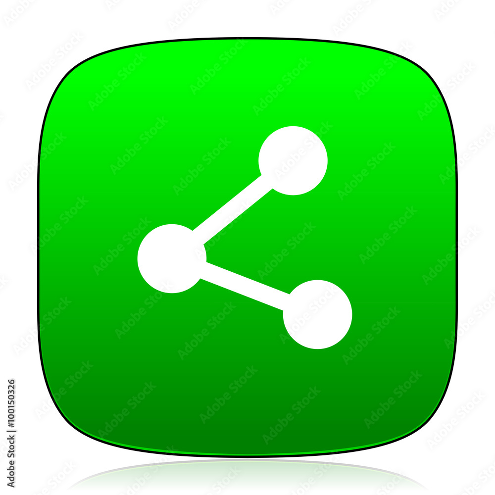 share green icon for web and mobile app