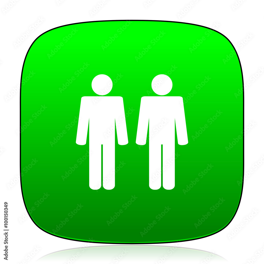 couple green icon for web and mobile app couple green icon for web and mobile app