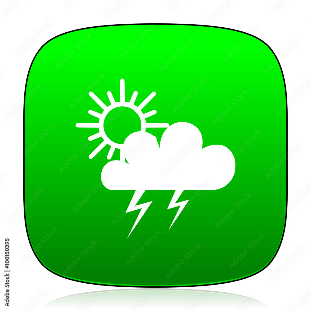 storm green icon for web and mobile app storm green icon for web and mobile app