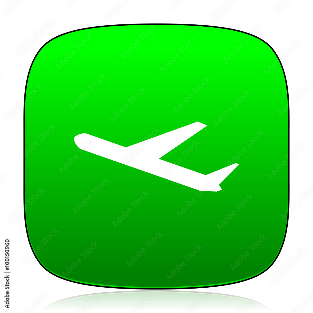deparures green icon for web and mobile app