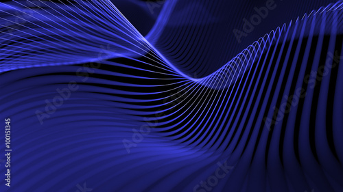 abstract 3d background made of deformed strings 