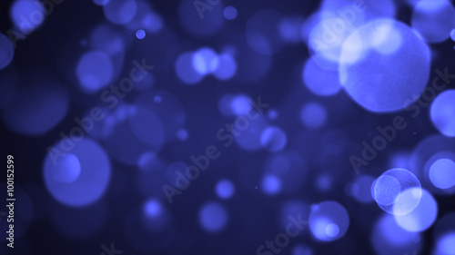 bokeh background with different iris forms particles, blurred with depth of field effect 