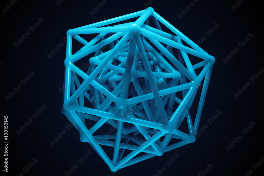 abstract geometry background with light subsurface scattering effect abstract geometry background with light subsurface scattering effect
