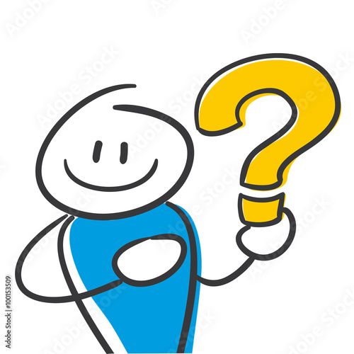 Stick Figure Series Blue