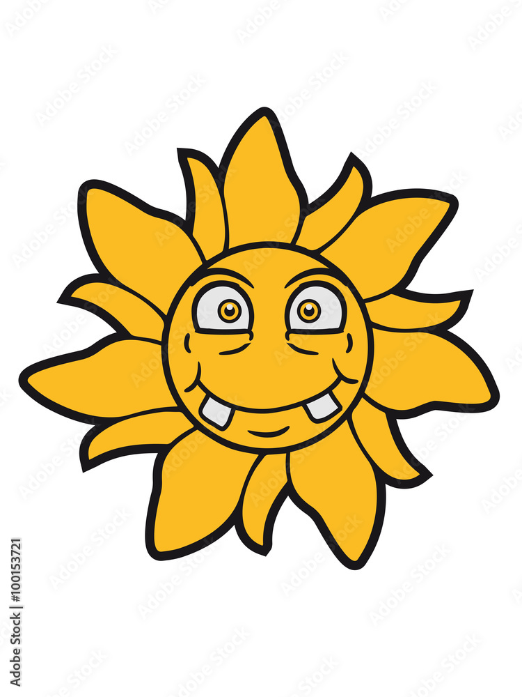 funny cute comic cartoon grin sunbeam face naughty