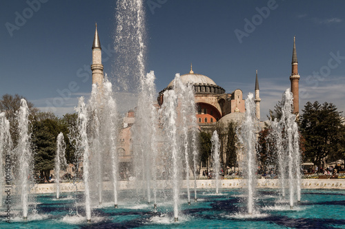 Hagia Sophia (Ayasofya) Museum Exterior Behind a Fountain