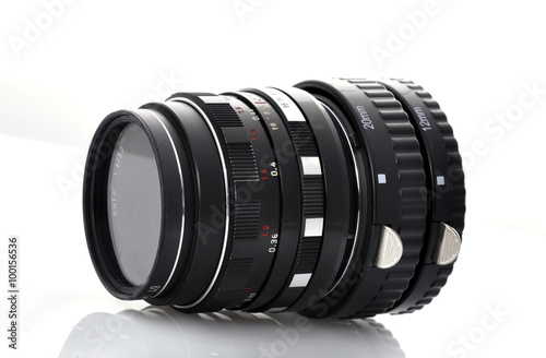 manual lens with a macrocycle photo